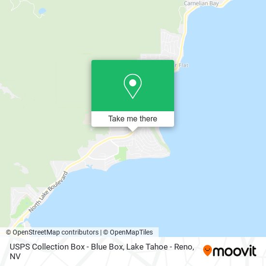 Mapa de USPS Collection Box - Blue Box
