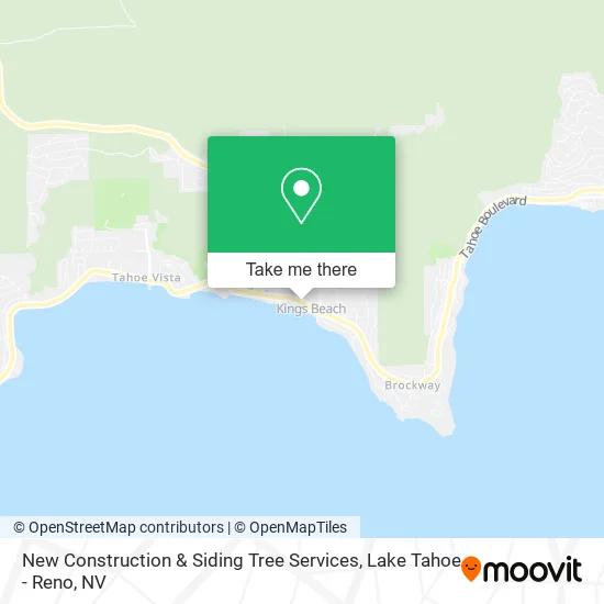 New Construction & Siding Tree Services map