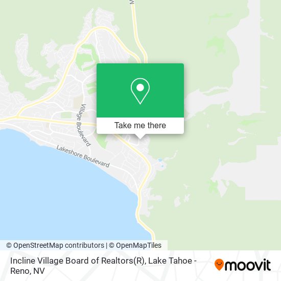 Mapa de Incline Village Board of Realtors