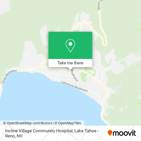 Incline Village Community Hospital map