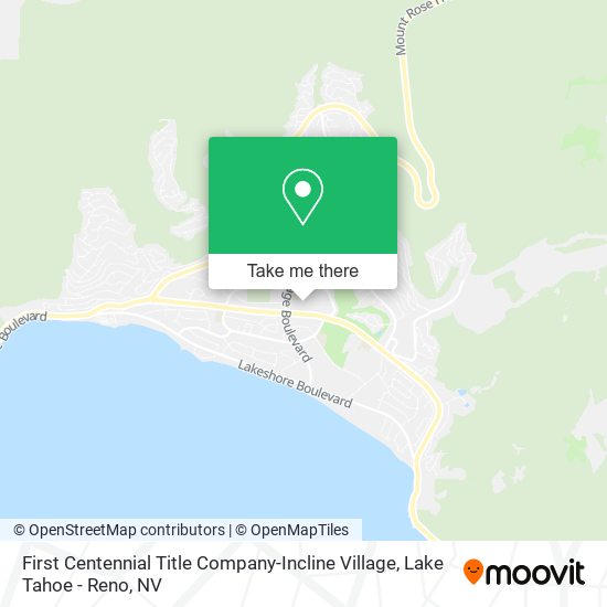 Mapa de First Centennial Title Company-Incline Village