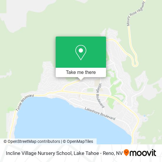 Mapa de Incline Village Nursery School