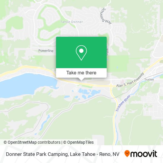 Mapa de Donner State Park Camping