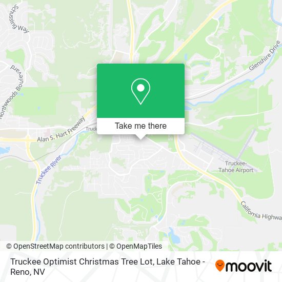 Truckee Optimist Christmas Tree Lot map