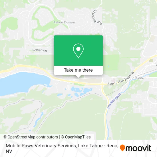 Mobile Paws Veterinary Services map