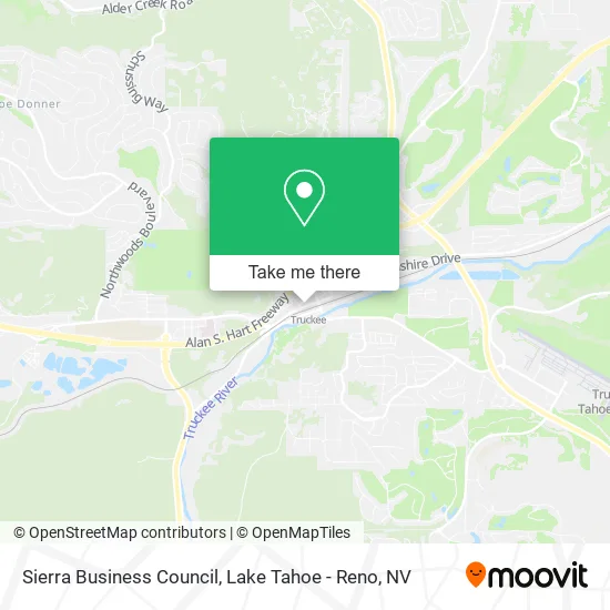 Sierra Business Council map