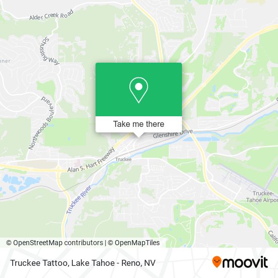Truckee Tattoo map