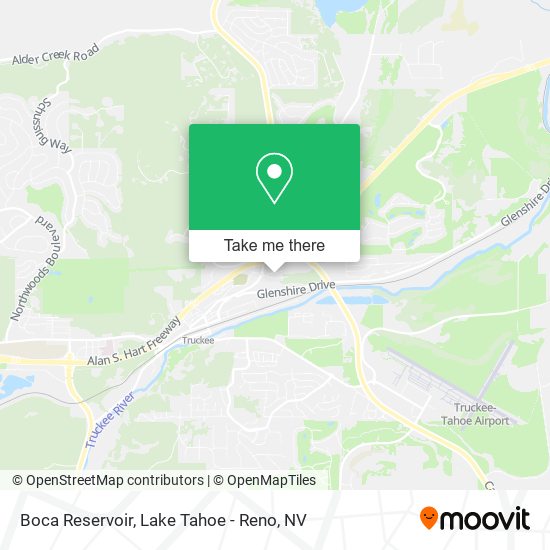 Boca Reservoir map