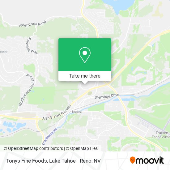 Mapa de Tonys Fine Foods