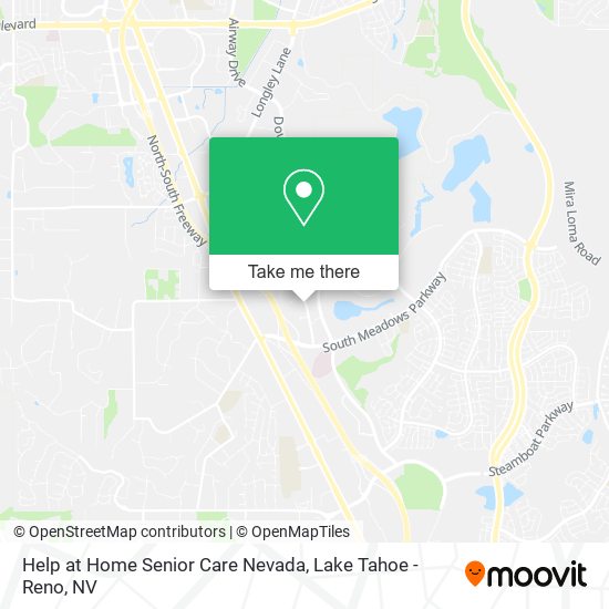 Help at Home Senior Care Nevada map