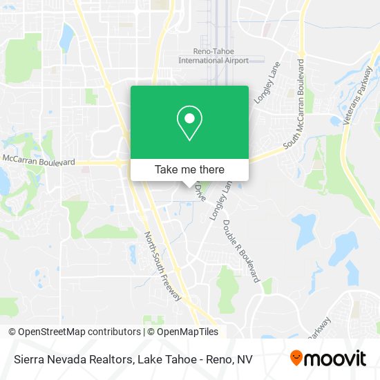 Sierra Nevada Realtors map