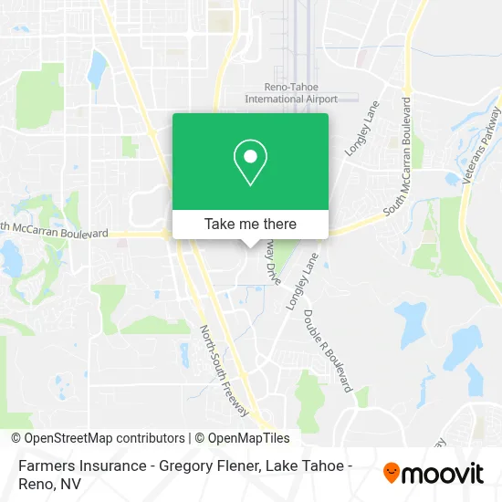 Farmers Insurance - Gregory Flener map