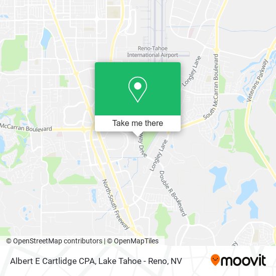 Albert E Cartlidge CPA map
