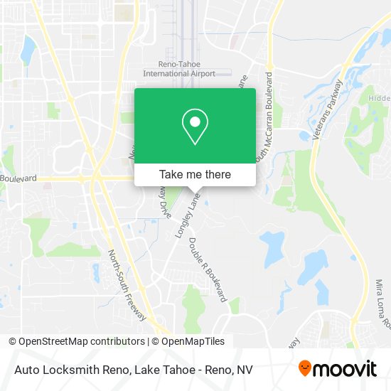 Auto Locksmith Reno map