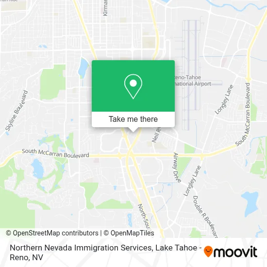 Northern Nevada Immigration Services map