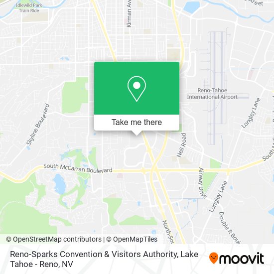 Reno-Sparks Convention & Visitors Authority map
