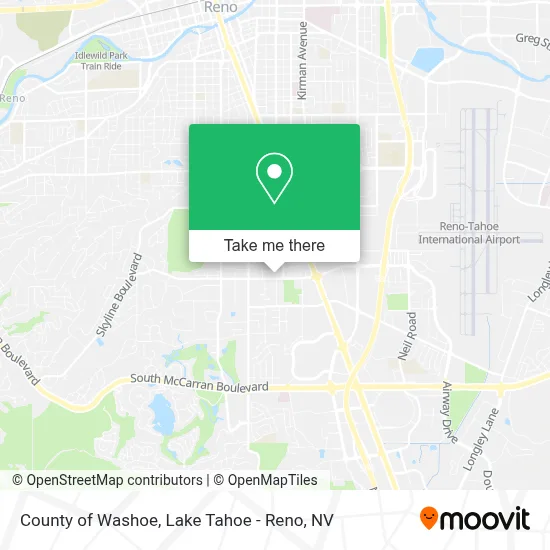 County of Washoe map