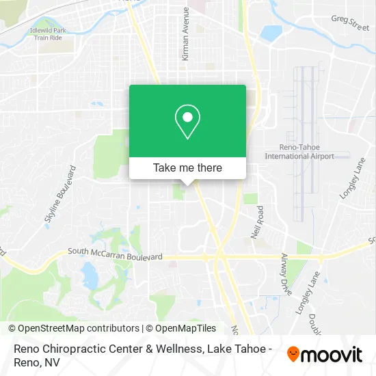 Reno Chiropractic Center & Wellness map