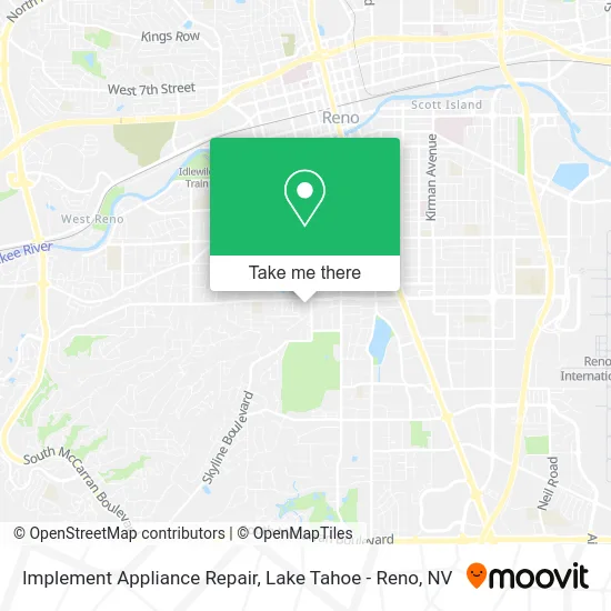 Implement Appliance Repair map