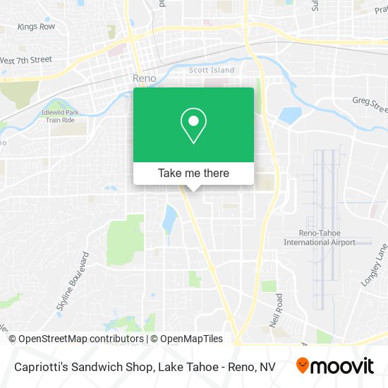 Mapa de Capriotti's Sandwich Shop