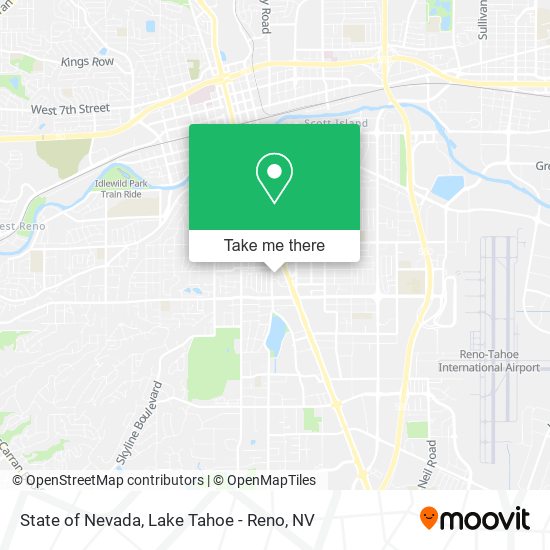 State of Nevada map