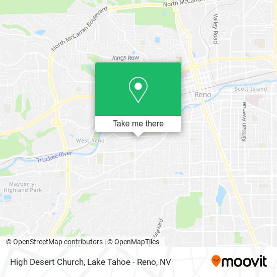 High Desert Church map