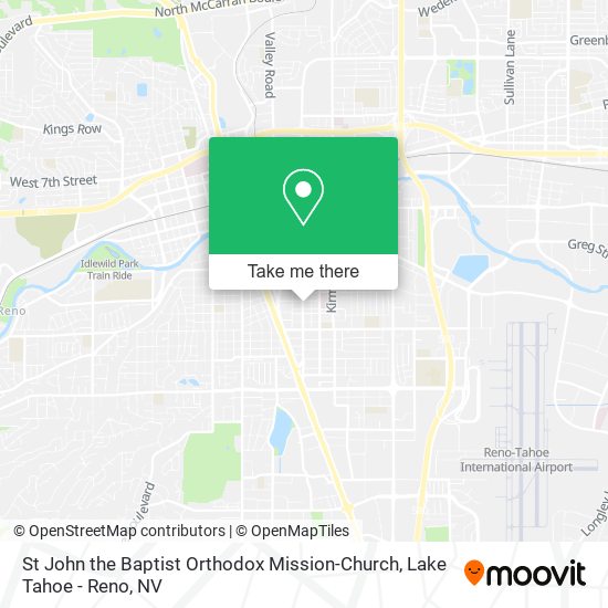 St John the Baptist Orthodox Mission-Church map