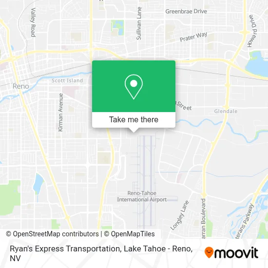 Ryan's Express Transportation map