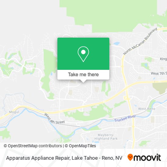 Mapa de Apparatus Appliance Repair