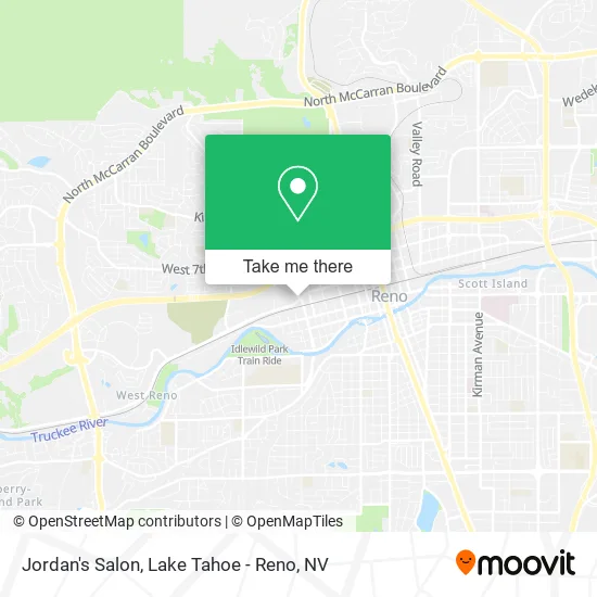 Jordan's Salon map