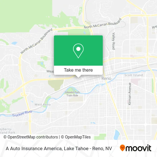 A Auto Insurance America map