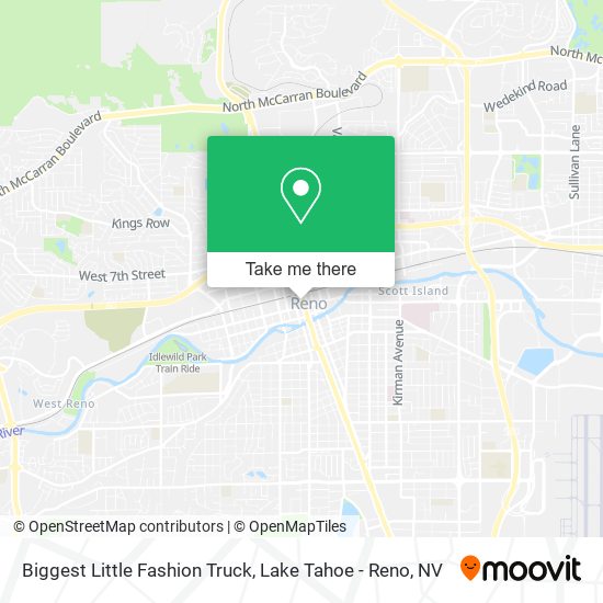 Biggest Little Fashion Truck map