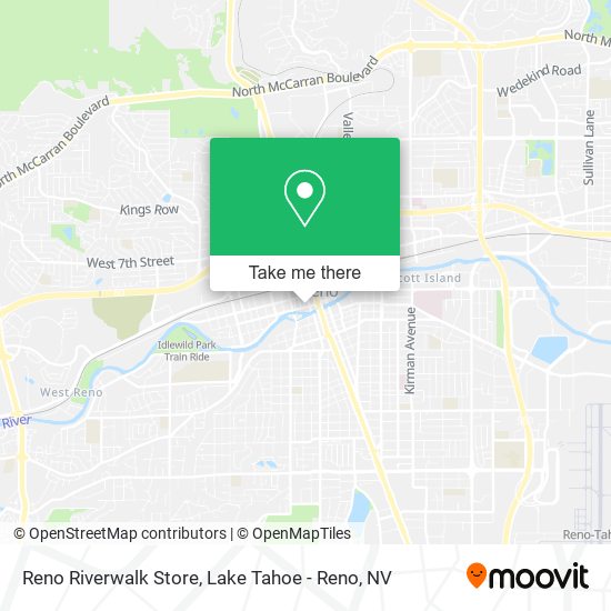 Mapa de Reno Riverwalk Store