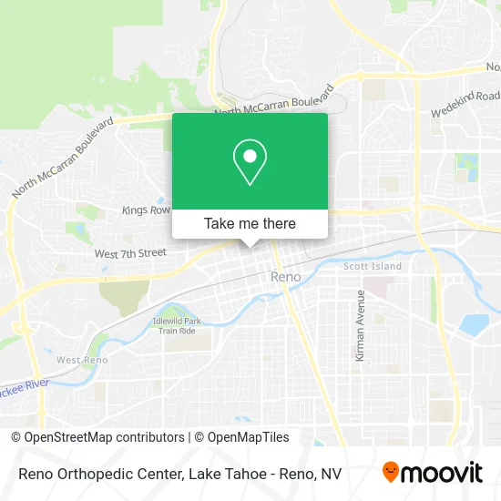 Reno Orthopedic Center map