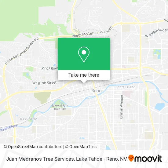 Juan Medranos Tree Services map