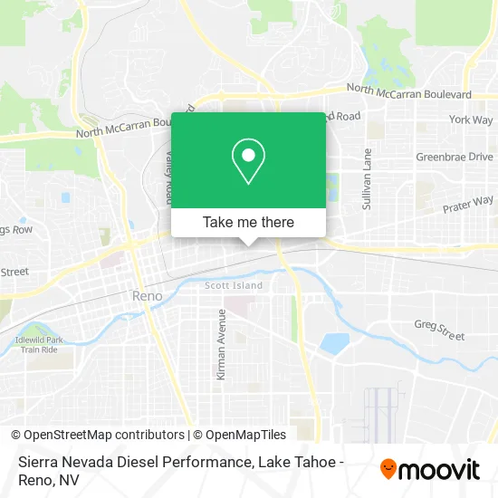 Sierra Nevada Diesel Performance map