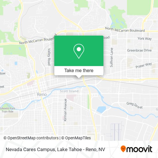 Nevada Cares Campus map