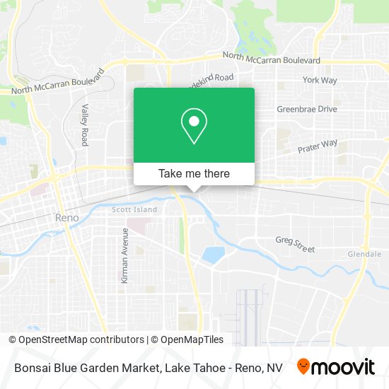 Mapa de Bonsai Blue Garden Market