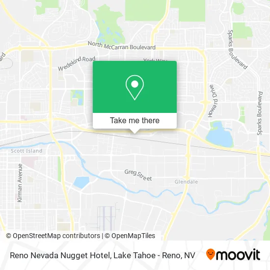 Reno Nevada Nugget Hotel map