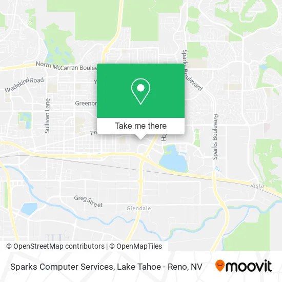 Sparks Computer Services map