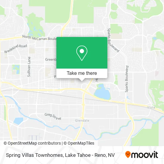 Spring Villas Townhomes map