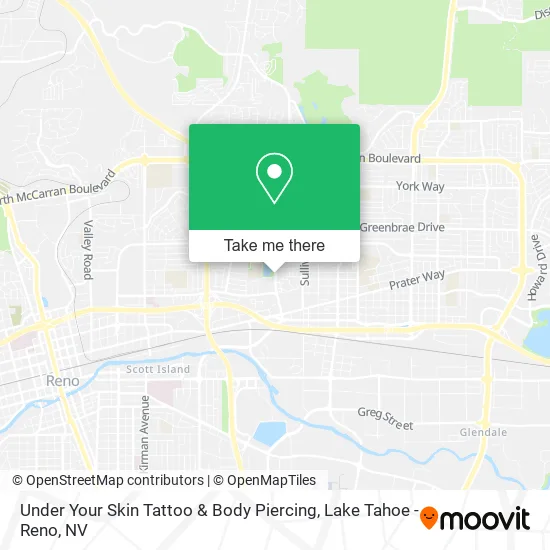 Under Your Skin Tattoo & Body Piercing map