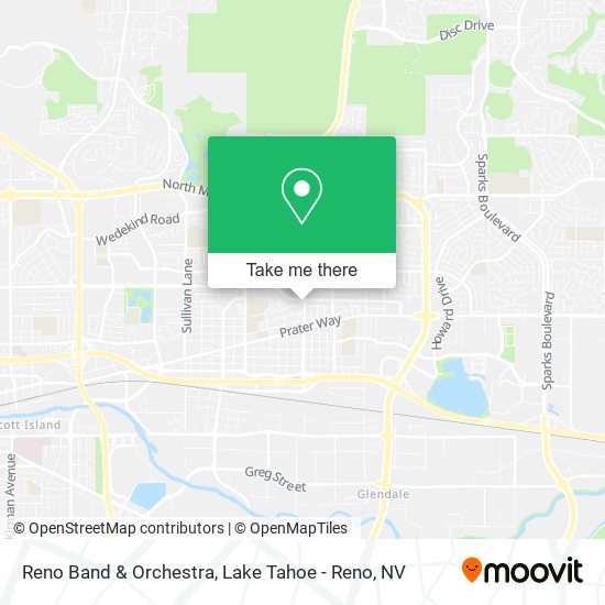 Mapa de Reno Band & Orchestra