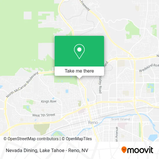 Nevada Dining map