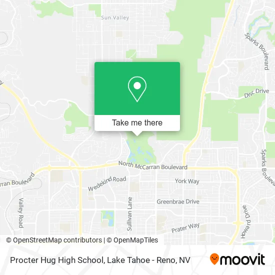 Procter Hug High School map