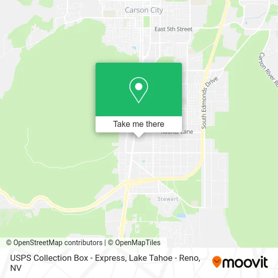 USPS Collection Box - Express map