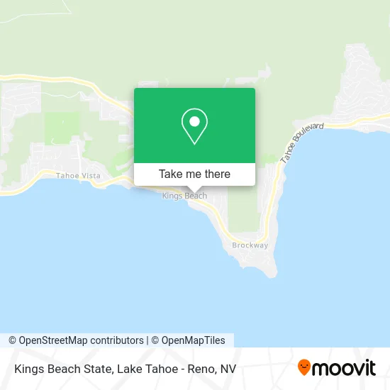 Kings Beach State map