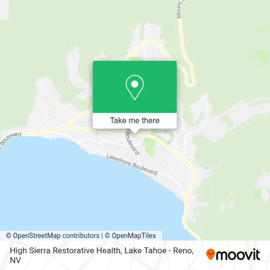 High Sierra Restorative Health map