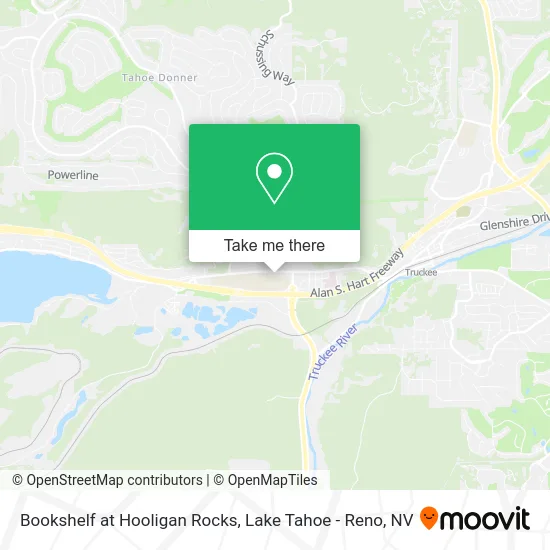 Bookshelf at Hooligan Rocks map