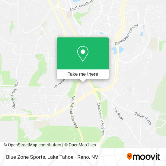 Blue Zone Sports map